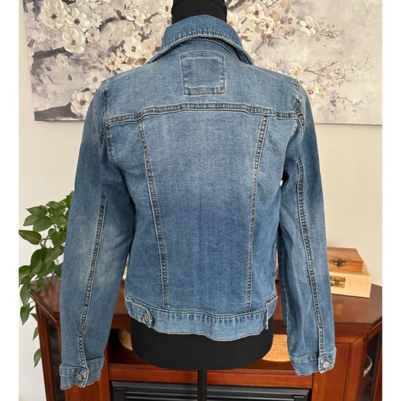 Mudd Women's Jean Blue Jacket - Size Medium - Picture 2 of 5